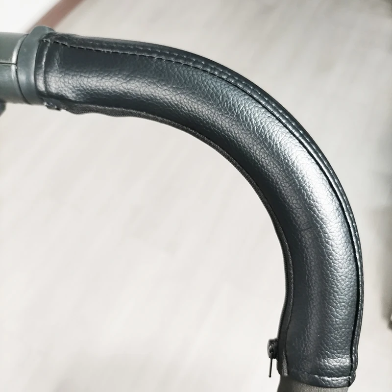 Funda de cuero PU para carrito Cybex Gazelle S, mango de Buggy, barra de empuje, pasamanos para mamá, funda protectora, accesorios para cochecito de bebé DIY
