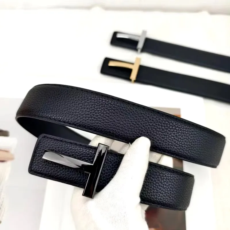2025 cinturón de cuero de alta calidad de 3,8 cm para hombres de negocios, cinturones famosos de diseñador de marca de lujo para hombres, correa para pantalones vaqueros, cinturón con hebilla de Metal para hombres