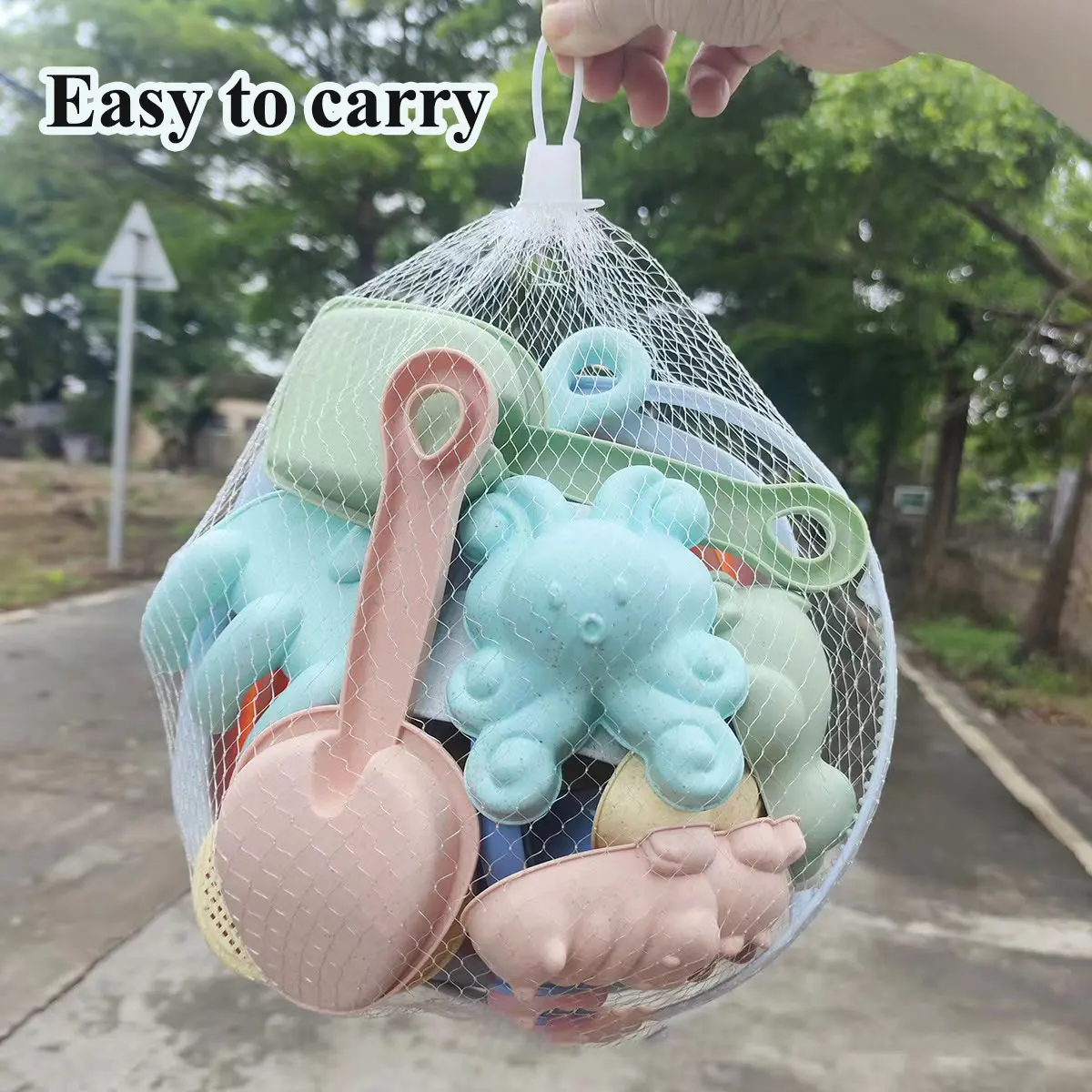 Juego de arena y agua para playa, cubo plegable, juguetes de verano para niños, juego al aire libre, accesorios para caja de arena, Color aleatorio, 11/5/1 Uds.