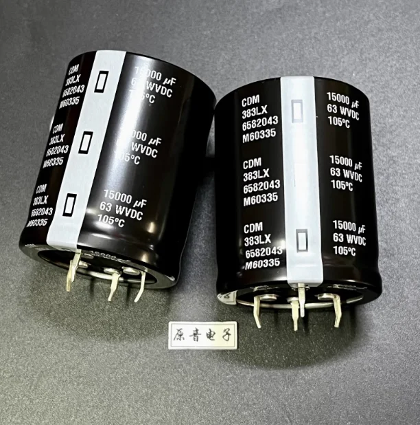 2 unids/lote original de Estados Unidos CDM 15000UF 63V 4 pies filtro de audio condensador electrolítico 40X50mm envío gratis