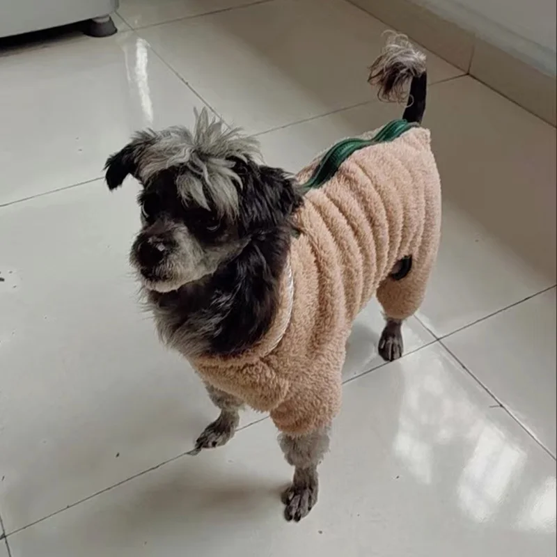 Traje de Invierno para Mascotas con Hebilla, Ropa Abrigada para Perros Pequeños, Yorkshire, Shih Tzu, Overol para Mascotas