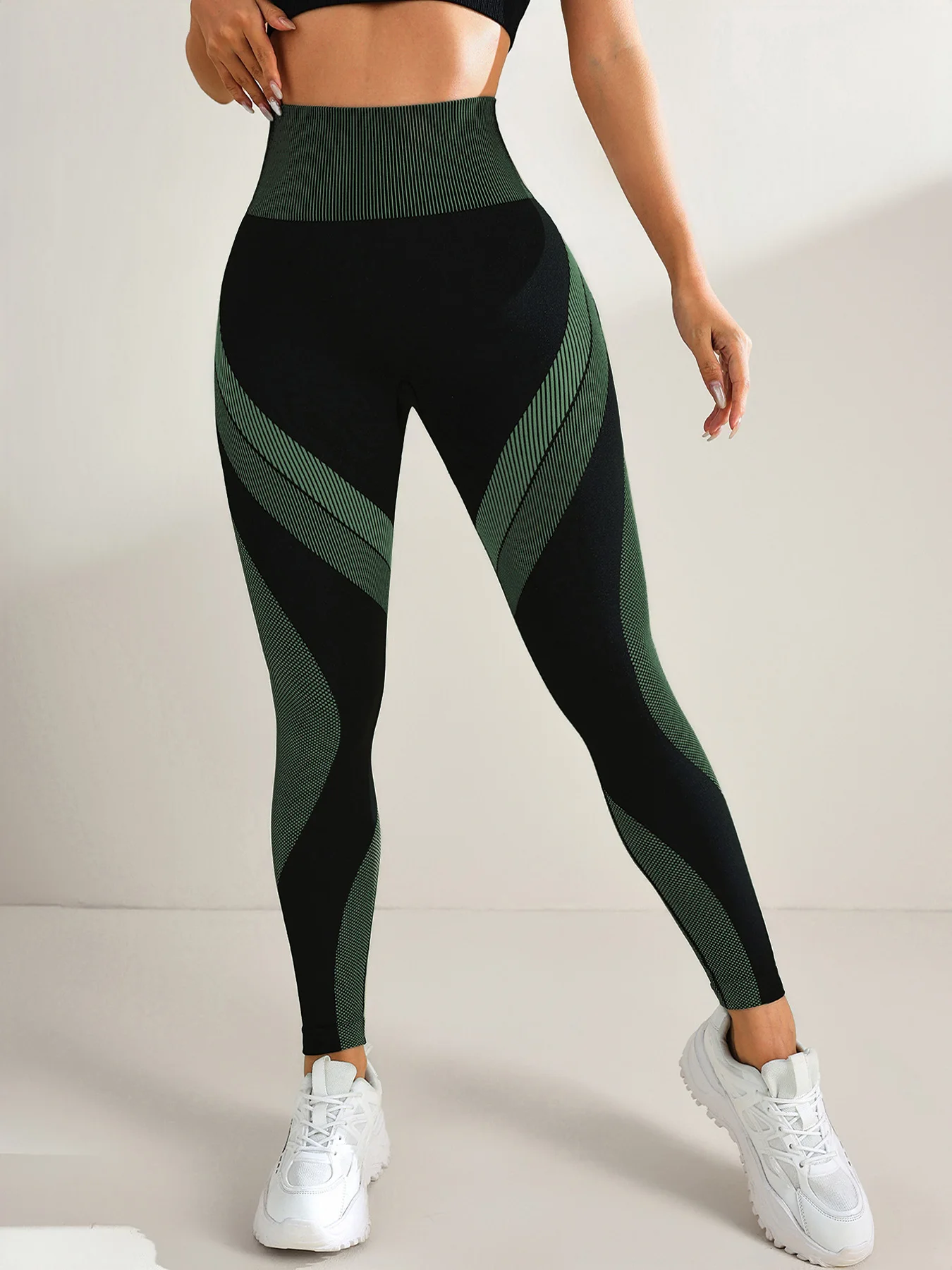 Mallas de Yoga sin costuras para mujer, pantalones de entrenamiento deportivos para gimnasio, cintura alta, suaves y elásticos, transpirables, levantamiento de glúteos