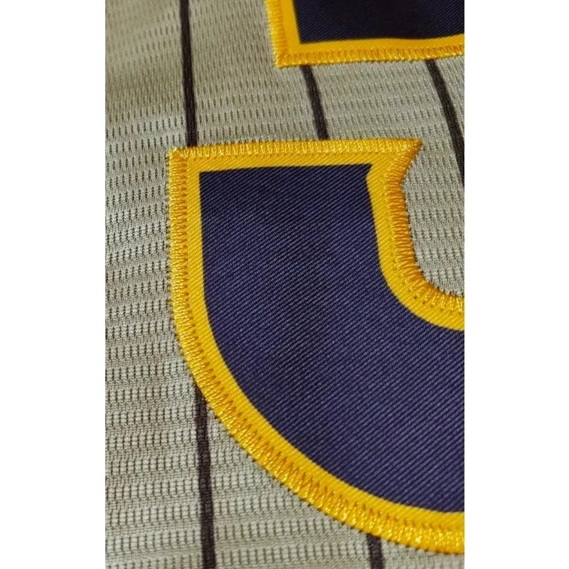 Camiseta de béisbol bordada con nombre y número personalizados para hombre, camisas DIY transpirables con botones de manga corta personalizadas de San Diego