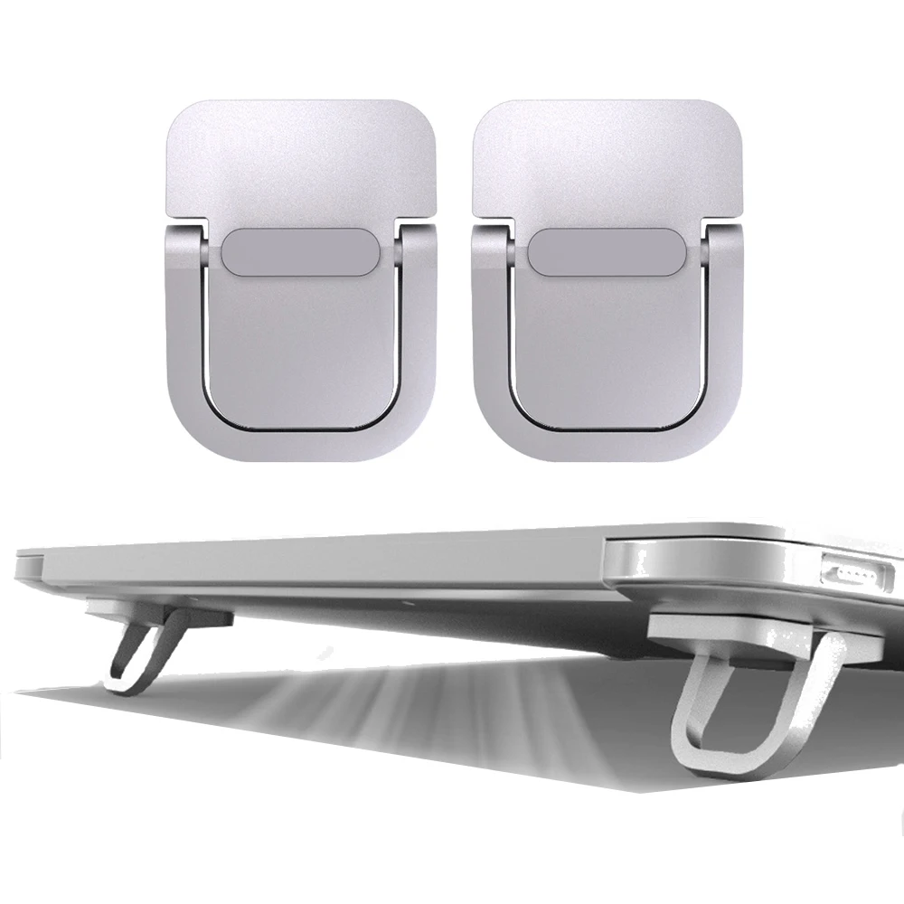 Mini patas portátiles para ordenador portátil, soporte para teclado de ordenador, soportes para portátil para Macbook, Huawei, Xiaomi, Notebook, soporte de aluminio