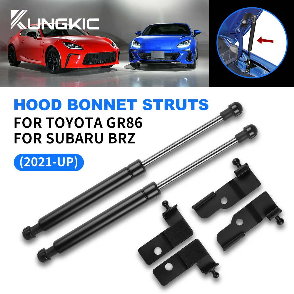 Amortiguadores de capó para Subaru BRZ ZD8 Toyota GR86 ZN8 2021 2022 2023 2024 2025 capó delantero puntales de Gas soportes de elevación varilla brazos choque
