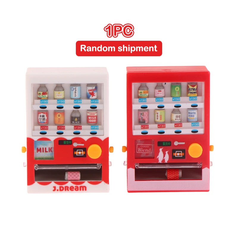 Mini máquina de bebidas, modelo de escena de disparo, accesorios para muñecas, accesorios para el hogar