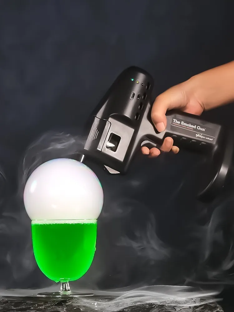 Blaster de sabor para fumar, ahumador de cócteles, pistola de burbujas, Kit de barman, accesorios de comida para fumar, elaboración casera y vino, artículos de bar