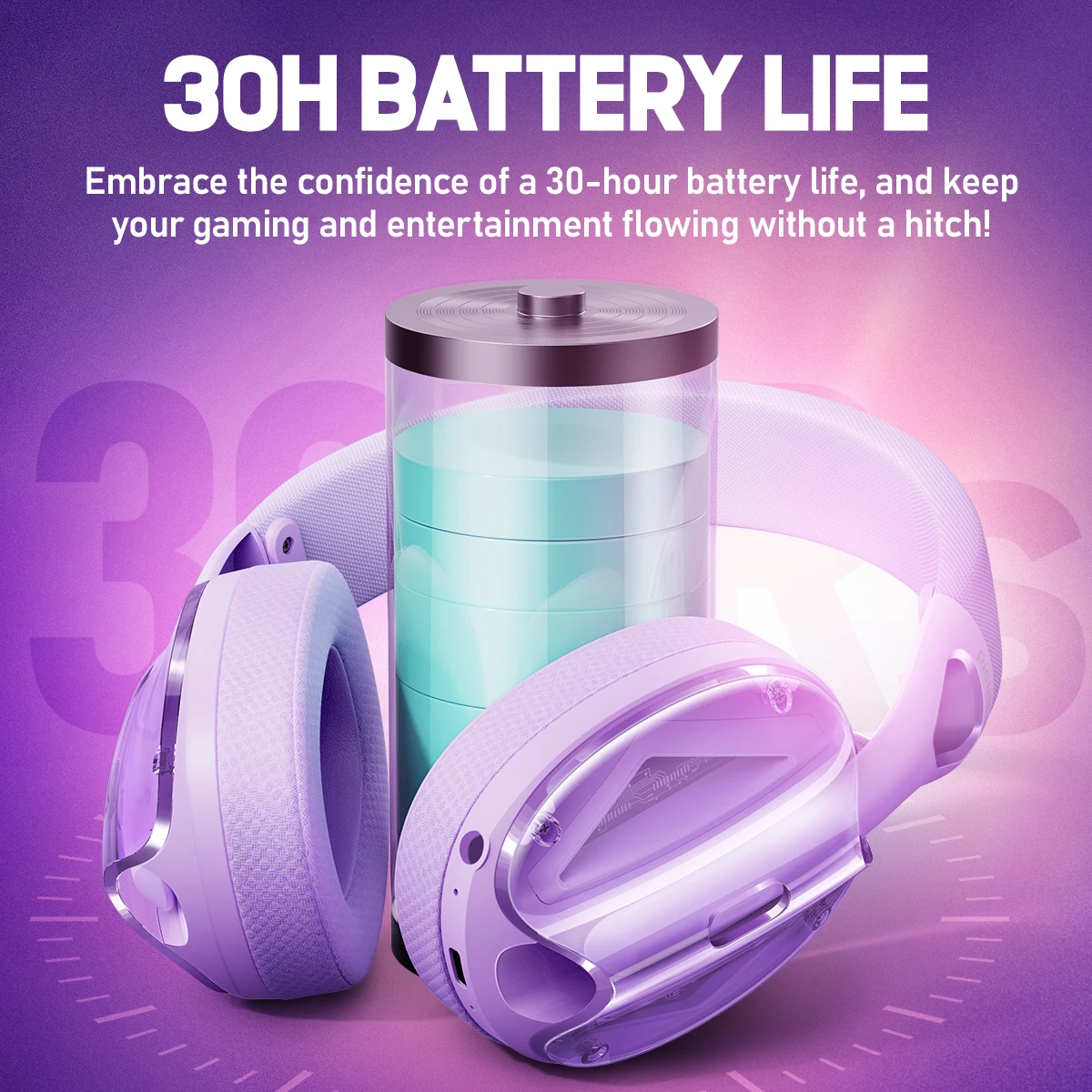 Picun G1 2,4 GHz auriculares inalámbricos para juegos sonido envolvente 3D Audio espacial ENC HD micrófono auriculares para jugadores ligero PS5 PC teléfono