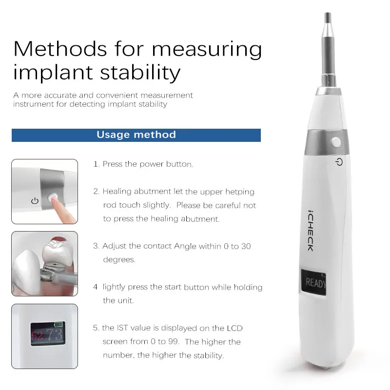 JUMTOP-Monitor de implante Dental, dispositivo de medición de estabilidad de implante Oral, herramientas de detección de odontología