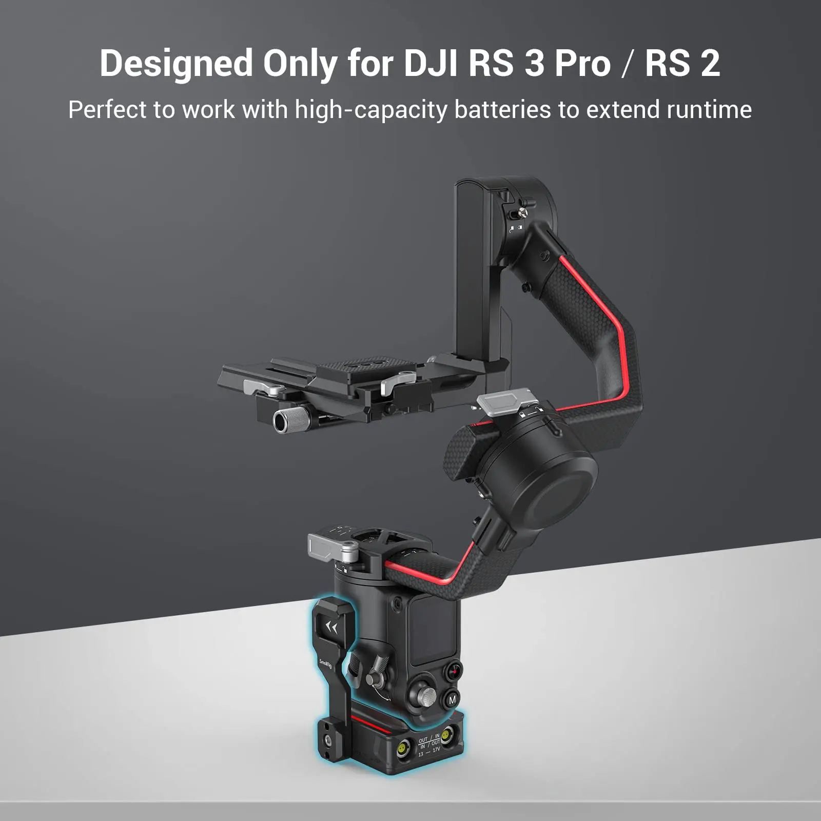 Placa base de alimentación SmallRig para DJI RS 2 / RS 3 Pro/ RS 4 Pro/RS 5, solución de alimentación externa para DJI RS 2 / RS 3 Pro 3252