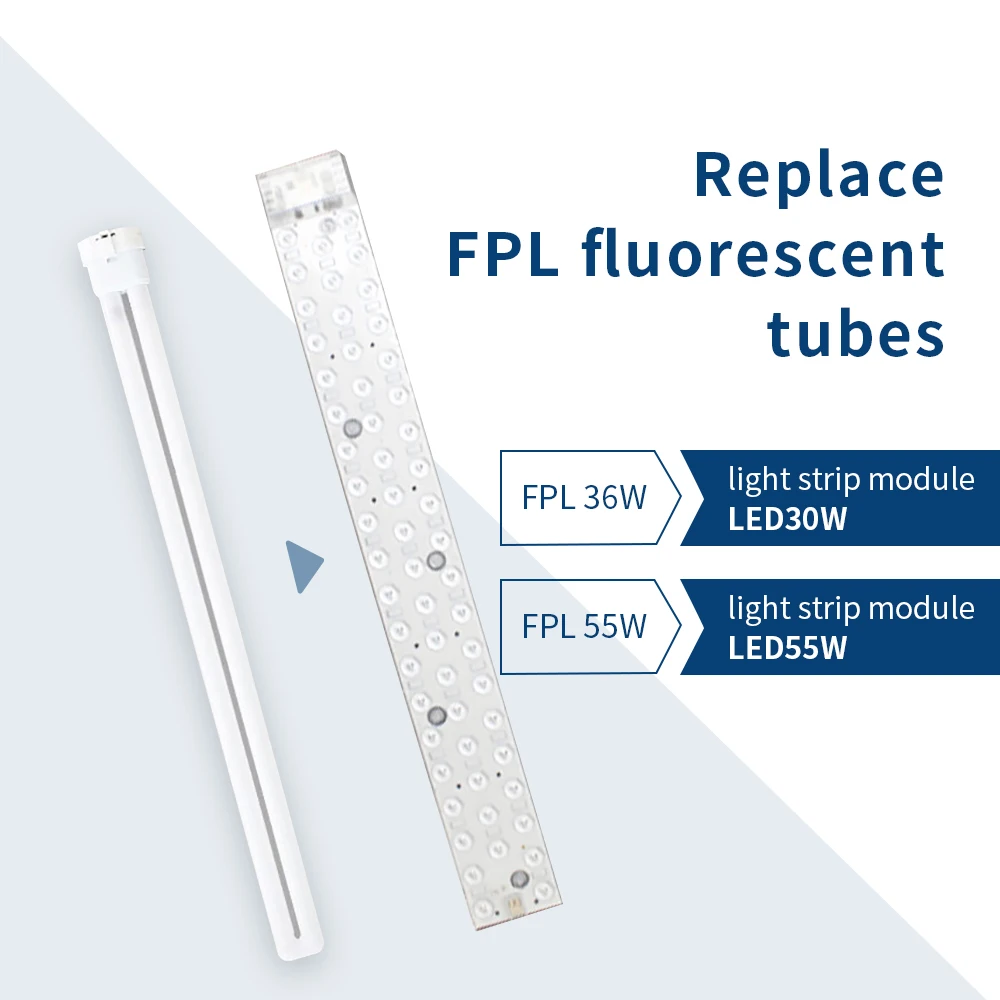 Barra de módulo LED, Panel de luz de techo de 220V, 30W, 36W, tira de luz LED de repuesto de 40cm, 50cm para sala de estar, dormitorio, luz de techo