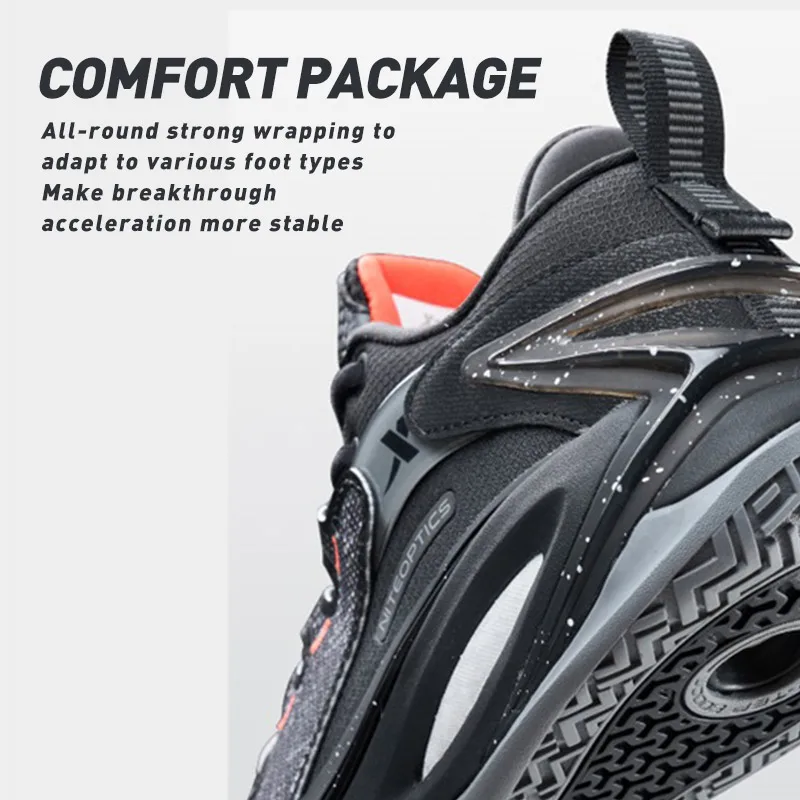 Zapatillas de baloncesto Xtep Light Attack 2,0 V3 para hombre, zapatillas de entrenamiento resistentes al desgaste de media caña para primavera para hombre 876119120010