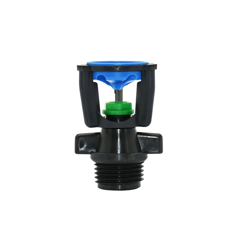 Aspersores de chorro giratorios de 360 grados, boquillas basculantes de doble salida, rosca macho de 1/2 "para riego de césped de granja y jardín