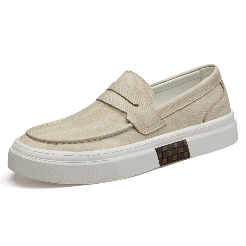 Mocasines de marca de diseñador para hombre, zapatos informales verdes, zapatos planos ligeros de suela blanda para caminar, zapatillas de deporte marrones de lujo para hombre