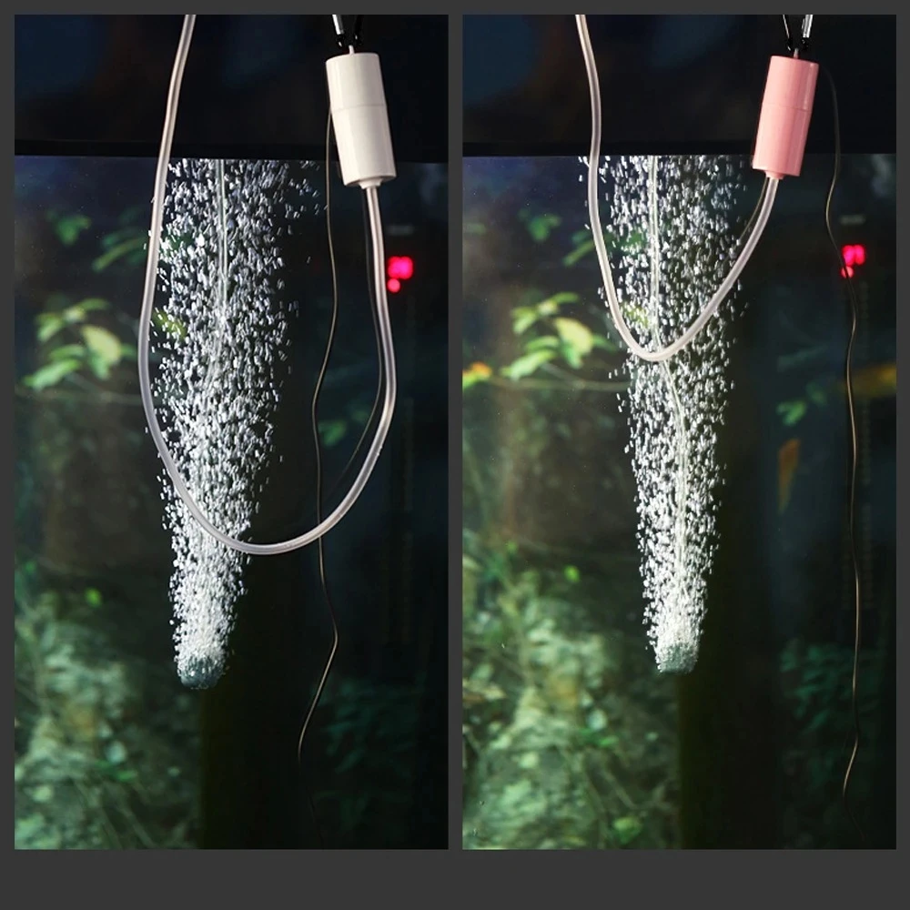 Bomba de aire de oxígeno para acuario, aireador de compresor de aire silencioso USB, Mini oxigenador pequeño portátil, accesorios para acuario, 5v, 1W