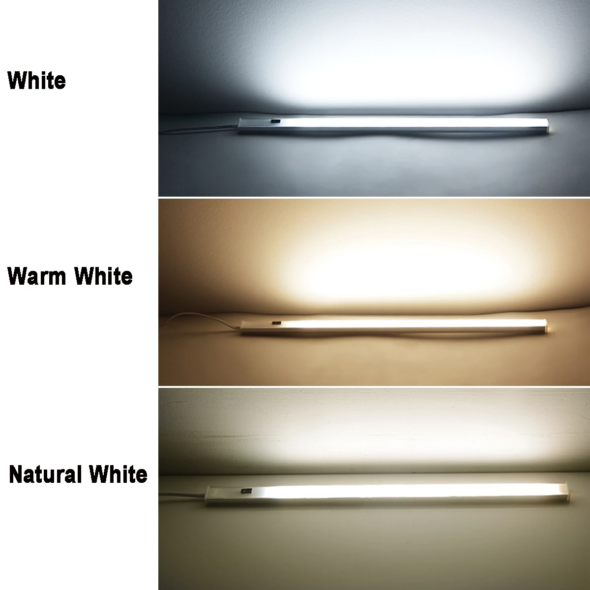 Lámpara LED con Sensor de Movimiento para Armario, Cocina, Barra de Luz LED con Sensor de Presencia, Enchufe Europeo 220V, 1 Juego