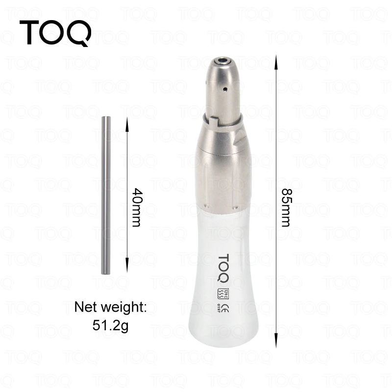Pieza de mano recta Dental 1:1, traje de cono de nariz recta de baja velocidad para fresas de ø2,35mm, herramienta de dentista con pulverizador de agua externo tipo E