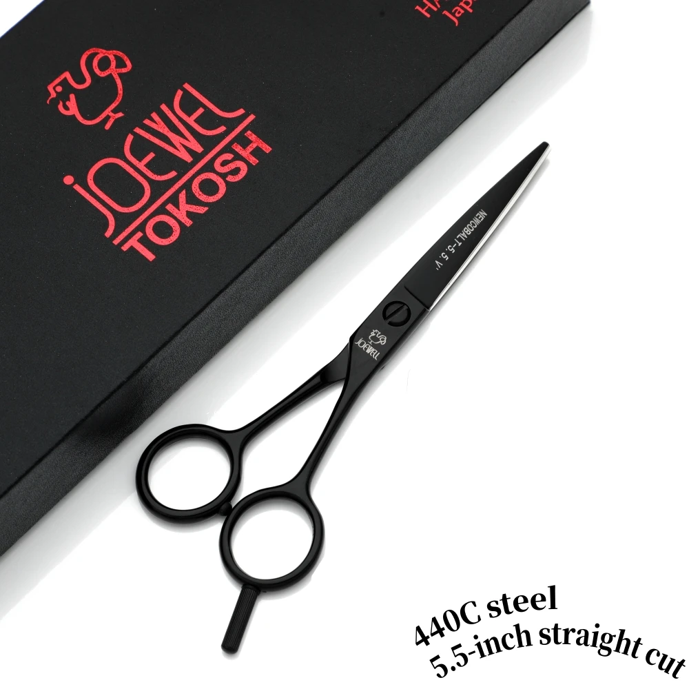 Tijeras de Peluquería Profesionales Multifuncionales para Adelgazar el Cabello, Corte Recto al 10%-50%, Varios Tamaños JP440C 5-5.5-6-6.5-7