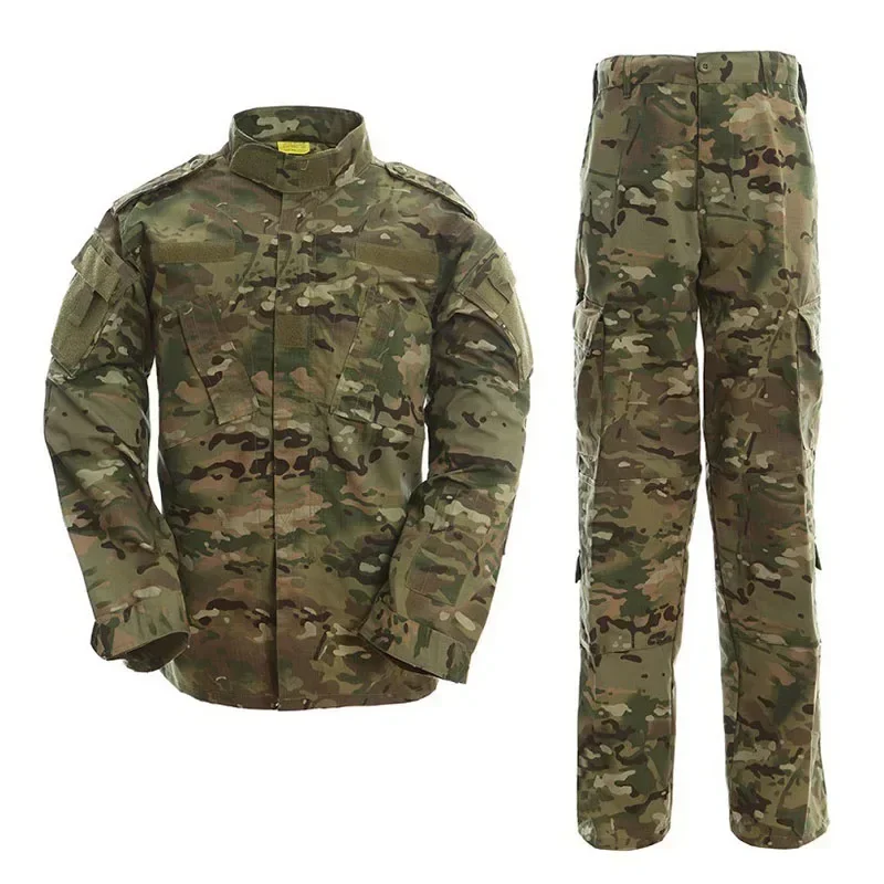 Uniforme táctico de camuflaje para exteriores, chaqueta Airsoft, ropa de combate, BDU Camo, traje de caza, chaqueta y pantalones de entrenamiento