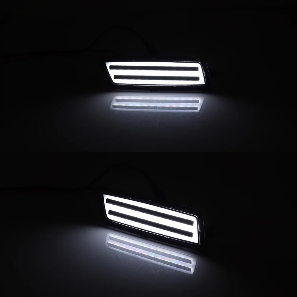 Luces LED de estacionamiento para guardabarros delantero de coche, luces de estacionamiento para VW Volkswagen MK5 Golf/GTI Rabbit Jetta R32 MK6 Golf TDI, color ámbar/blanco