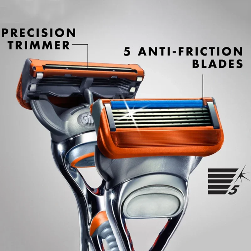 Cuchilla de repuesto para cuchillas de afeitar Gillette Fusion para maquinilla de afeitar Gillette Fusion, 4 unidades