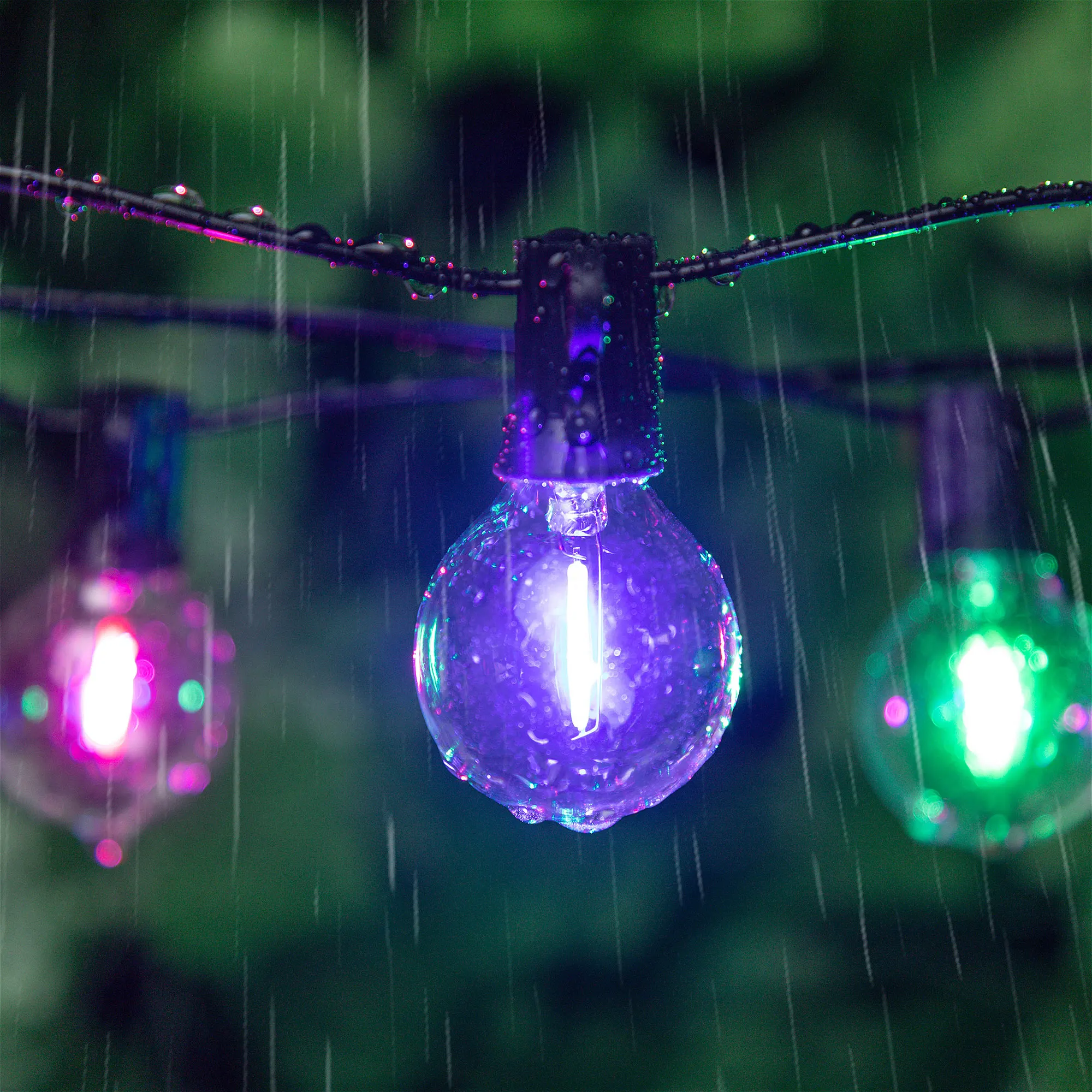Bombilla G40, cadena de luces Led de colores, bombilla de repuesto E12, Base de 1W, globo, lámpara de bola multicolor, decoración de fiesta de cumpleaños RGB