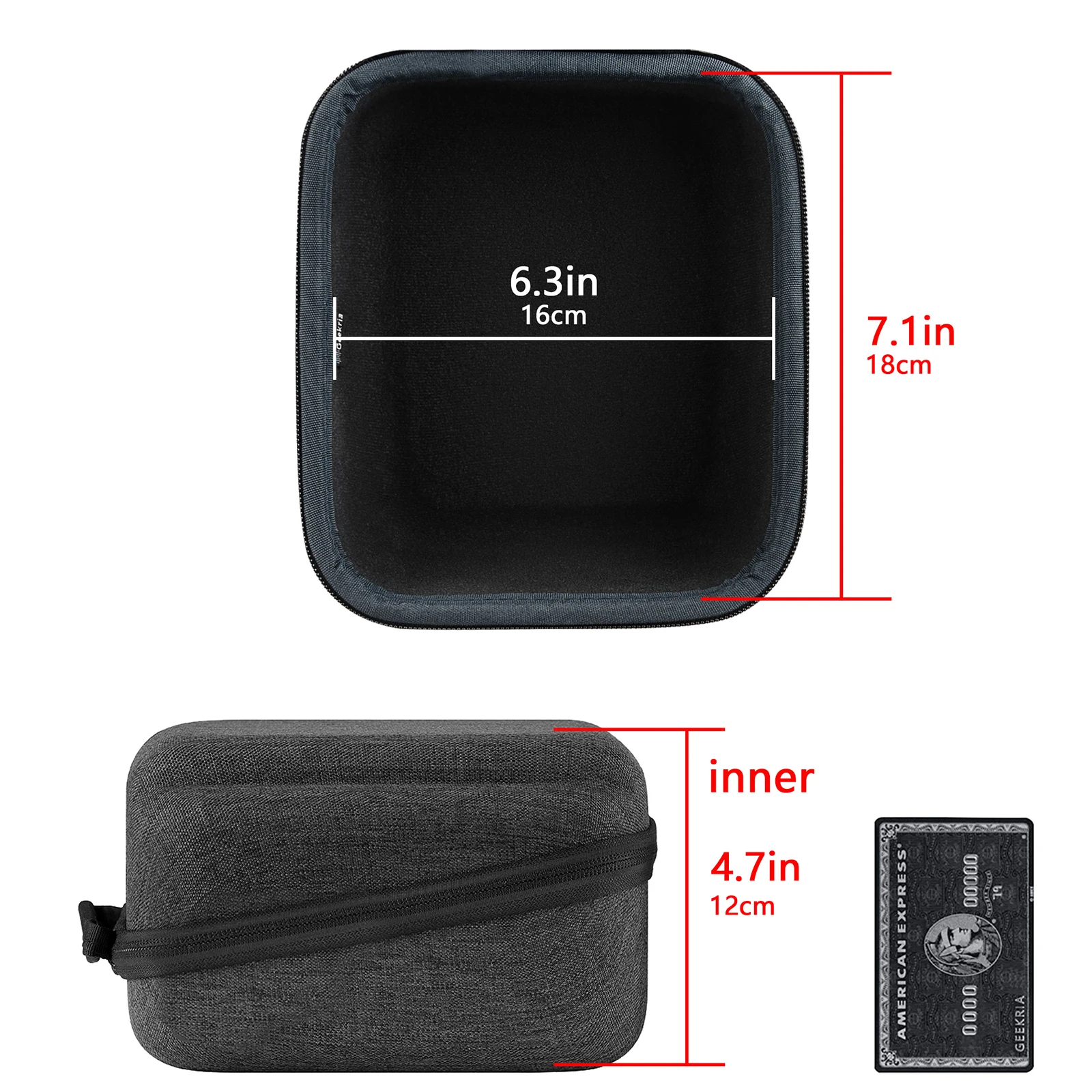 Funda para auriculares Geekria Audio-Technica ATH-M50X, ATH-M50XBT2, bolsa dura portátil para auriculares Bluetooth, bolsa para accesorios de cable