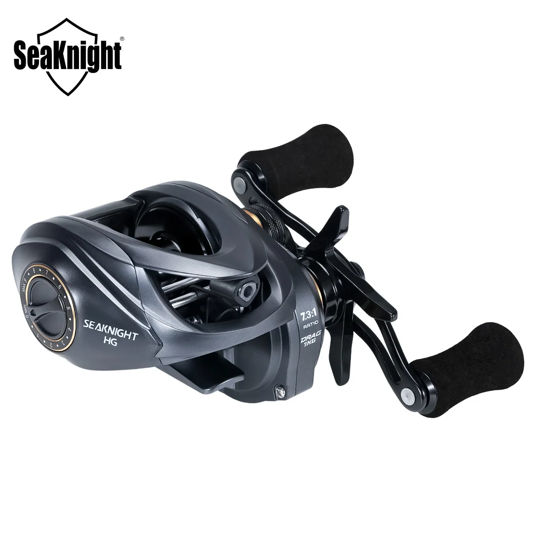 Carrete de pesca Baitcasting serie SeaKnight FALCAN4/IV 7,3: 1 8,1: 1 Ultra-Linght 180g potencia de arrastre máxima 15LB carrete de fundición larga