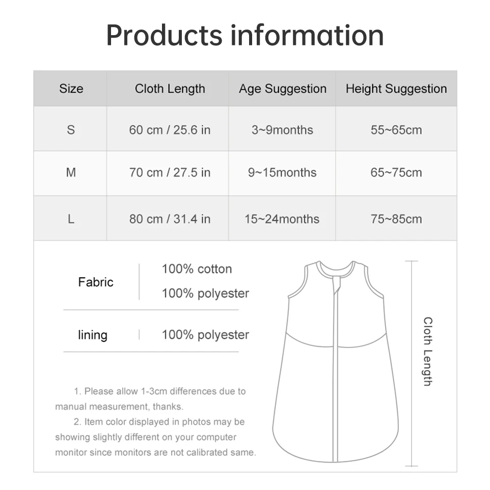 Saco de dormir para bebé de 3 a 24 meses, saco de dormir para bebé de otoño, manta 1,5 Tog, Doudou, sensación suave, estampado de concha de estrella de mar, estilo de chaleco