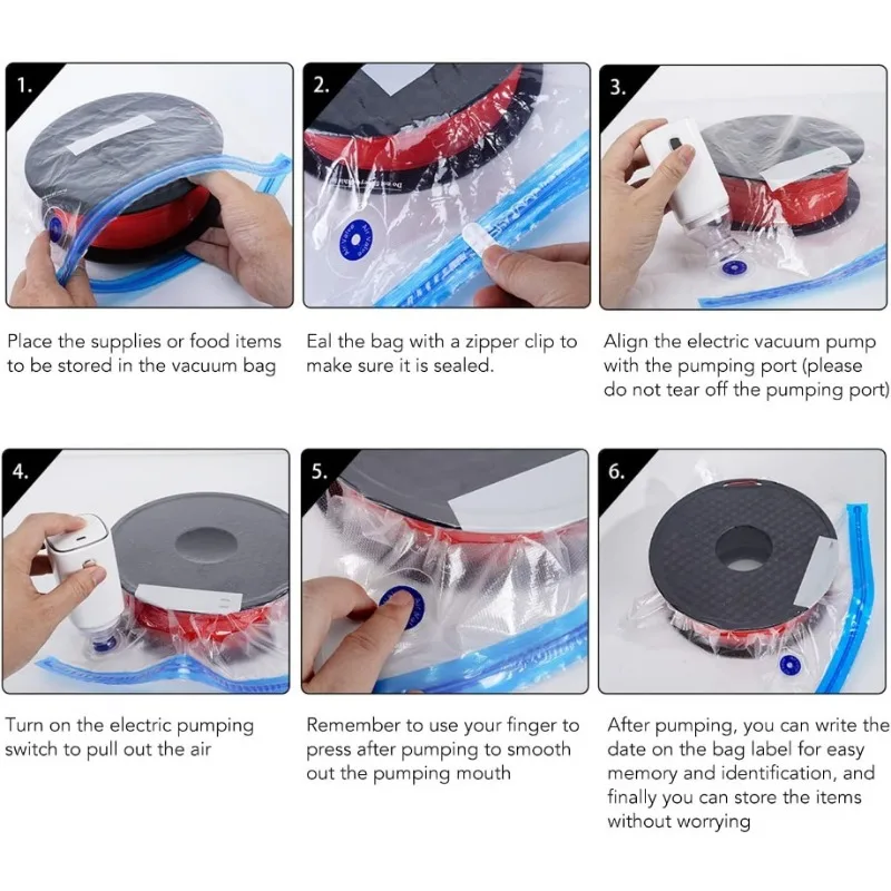 Bomba de Vacío Automática, Bomba de Vacío para Bolsas, Bomba Eléctrica/Manual Recargable y Portátil, Sellado al Vacío para Almacenamiento de Filamento de Impresora 3D ﻿