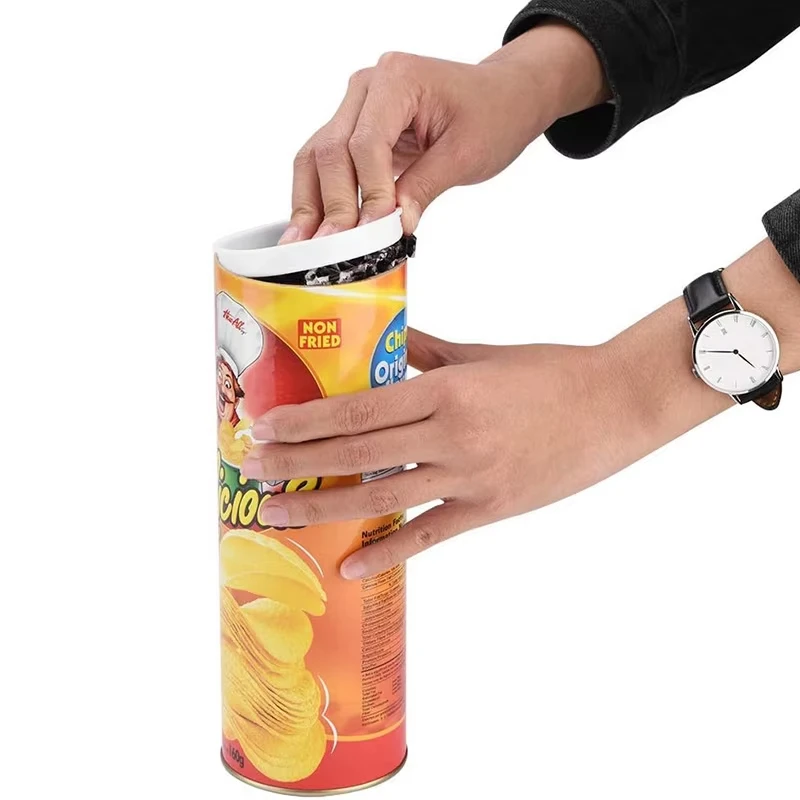 Juguetes de Broma Divertidos para Adultos, Artículos de Broma, Lata de Papas Fritas con Serpiente Saltarina, Juguete de Broma para el Día de los Inocentes, Decoración para Fiestas de Halloween