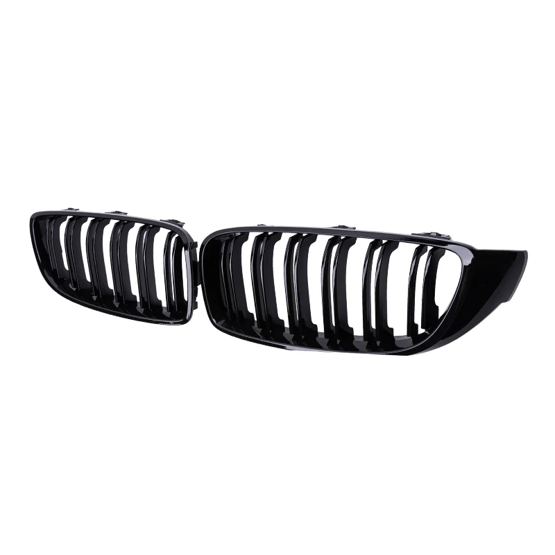 Rejilla delantera de parachoques para coche, accesorio de color negro brillante de doble listón para BMW serie 4, F32, F33, F36, M3, F80, M4, F82, 12-18