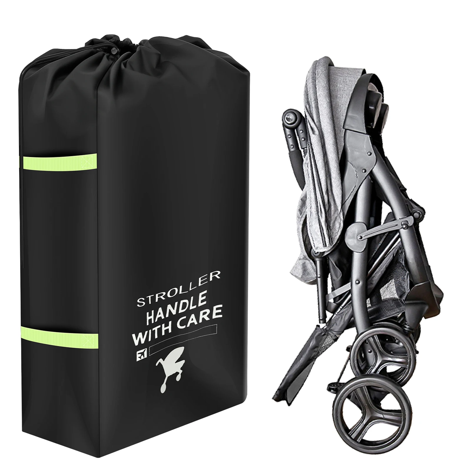 Bolsa de almacenamiento para cochecito de bebé, avión, viajes por carretera, cubierta para cochecito, bolsa de polvo para barco de viaje, accesorios impermeables para carritos