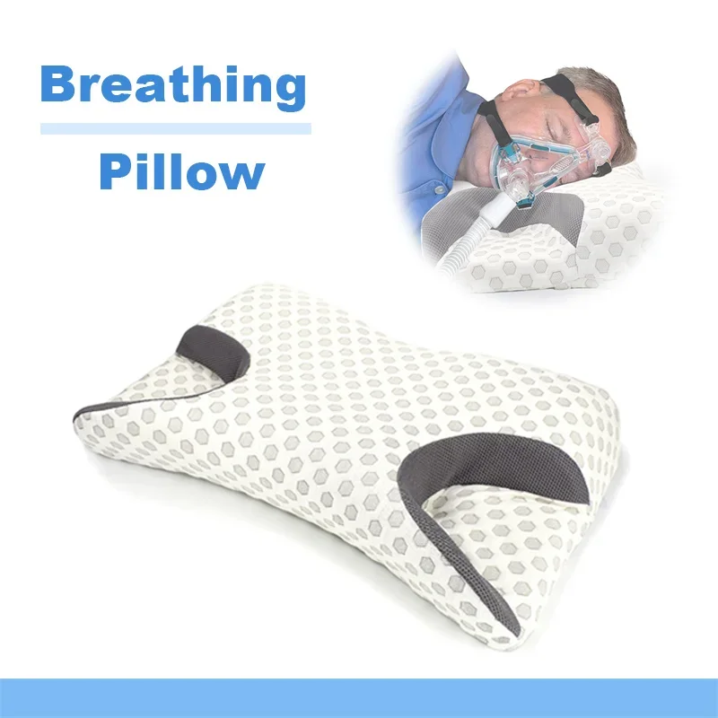 Almohada funcional CPAP de contorno inodoro para uso médico/patiento/hospital con almohada de espuma viscoelástica