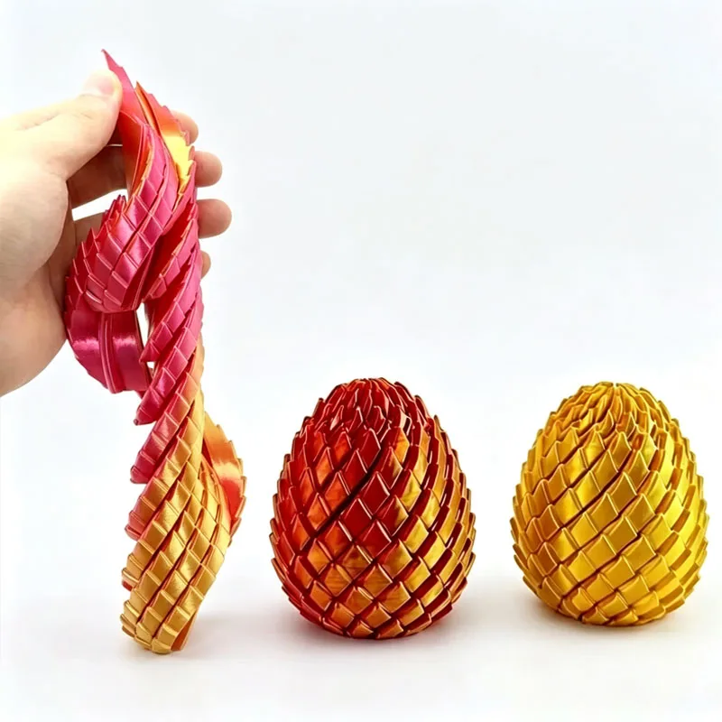 NUEVO Huevo Espiral Impreso en 3D, Juguetes Sensoriales Silenciosos para Aliviar el Estrés y la Ansiedad, Regalos de Pascua para Adultos y Niños