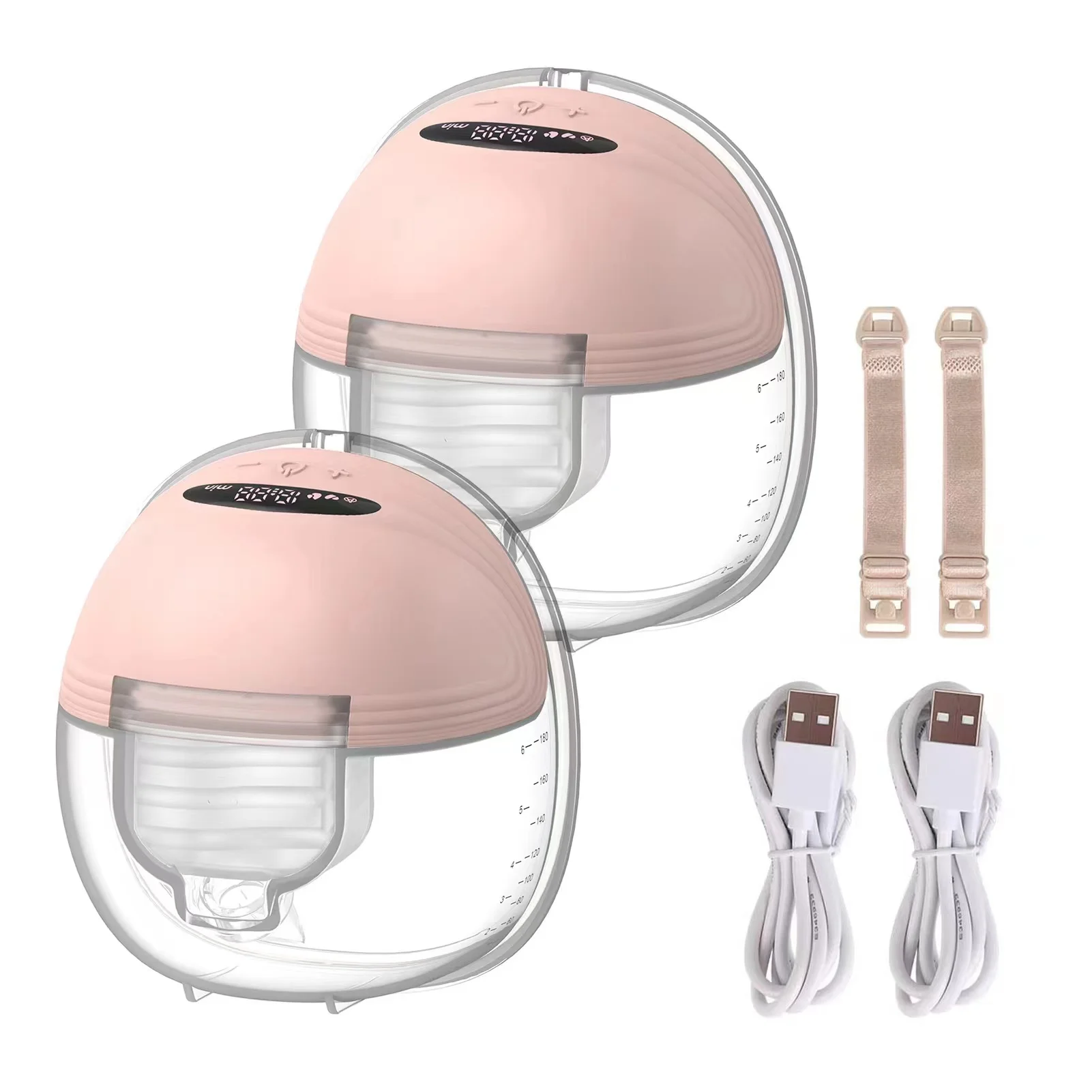 Extractor de leche portátil, manos libres, extractor de leche portátil eléctrico, recolector de leche para amamantar sin BPA