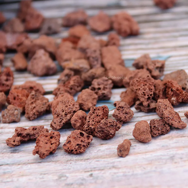 500g/1000g roca volcánica roja planta suculenta ropa de cama granular pecera materiales de purificación de agua suministros de jardinería