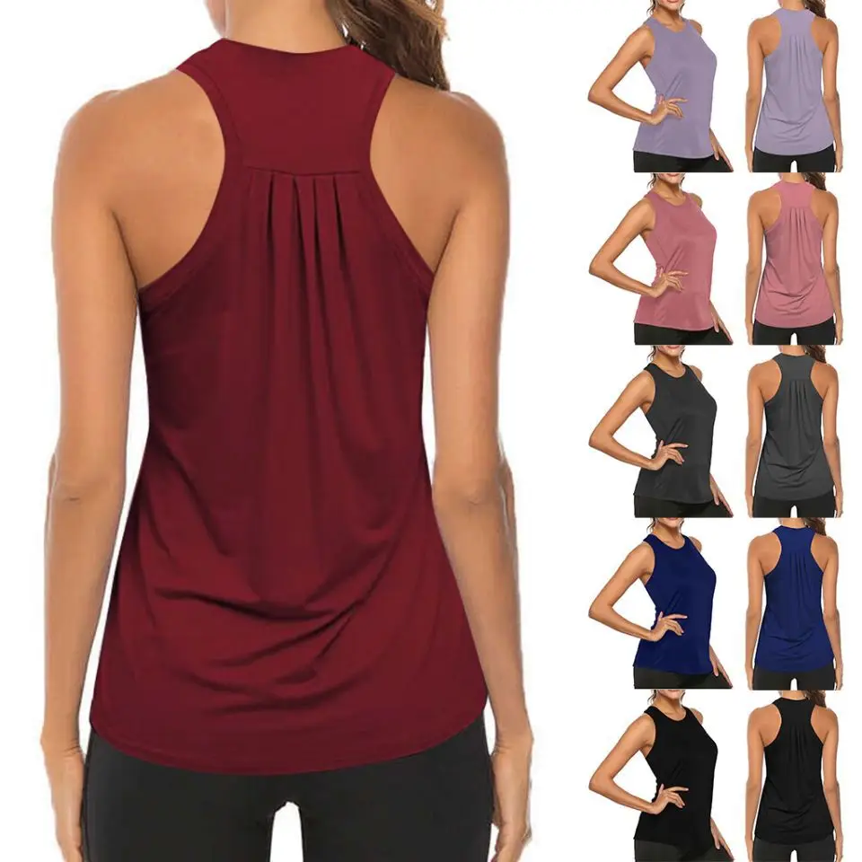 Camisetas de Yoga y gimnasio transpirables de secado rápido para mujer, Camiseta deportiva para Fitness, camisetas de manga corta para correr, ropa de entrenamiento
