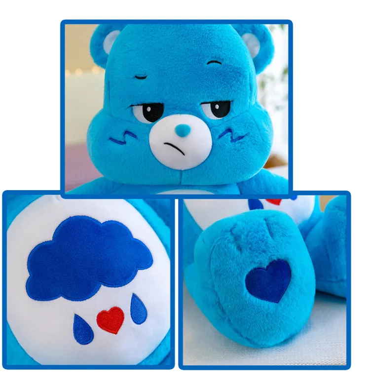 Oso de Peluche Carebears Kawaii de 30CM, Adorable Oso de Peluche Colorido de Anime, Muñeco de Peluche para Decoración de Habitación, Regalo de Cumpleaños
