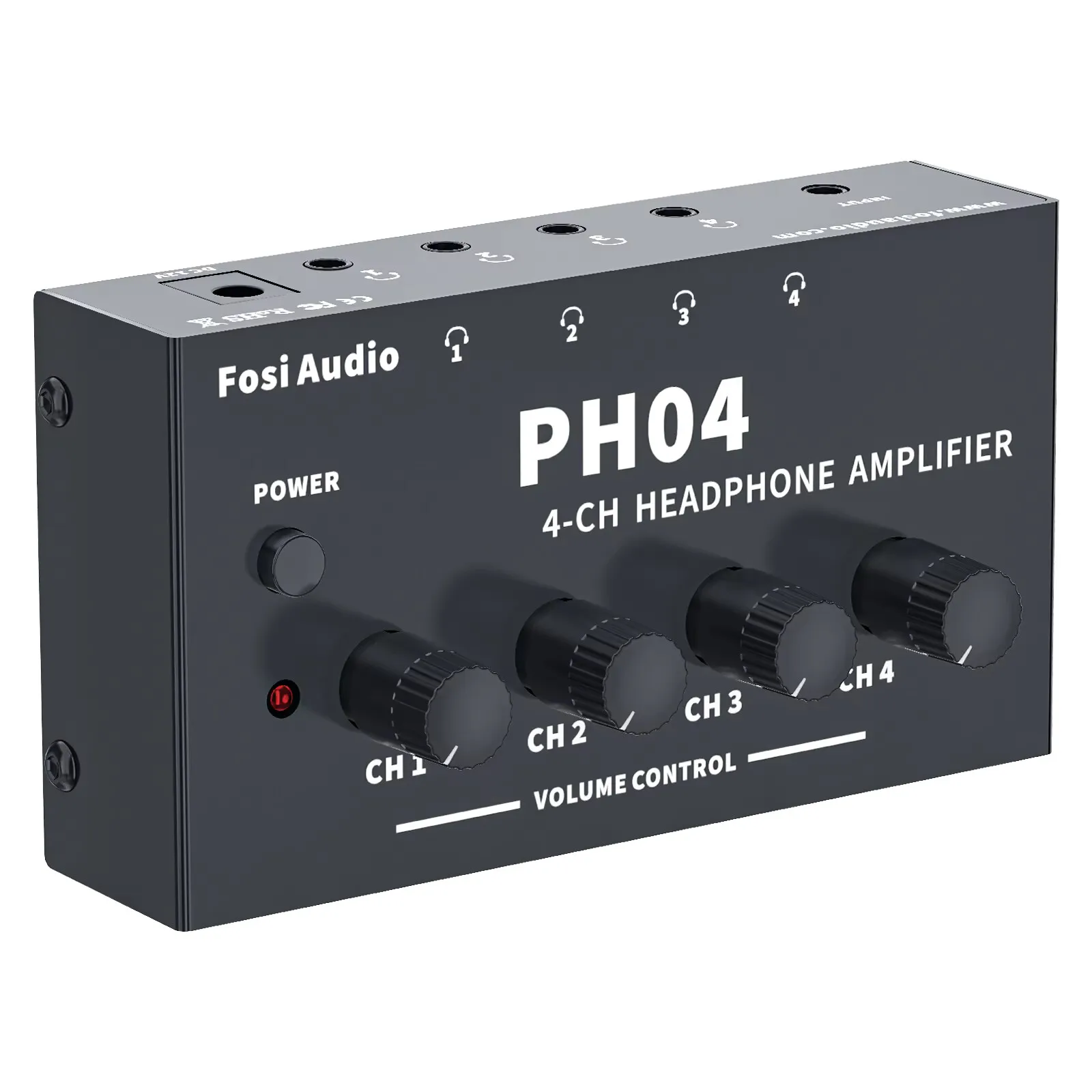 Fosi Audio PH04 4CH amplificador de auriculares amplificador de Audio estéreo de Metal preamplificador divisor de auriculares portátil ultracompacto para estudio