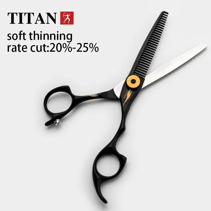 Tijeras de Peluquería TITAN, Tijeras Profesionales para Cortar el Cabello, Tijeras de Entresacar, Acero VG10