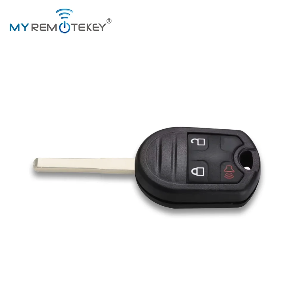 Llave Remota MYREMOTEKEY con Chip 4D63 y Cuchilla HU101 de 315Mhz para Ford Fiesta, Escape, Focus, C-Max, Transit Connect 2012-2019