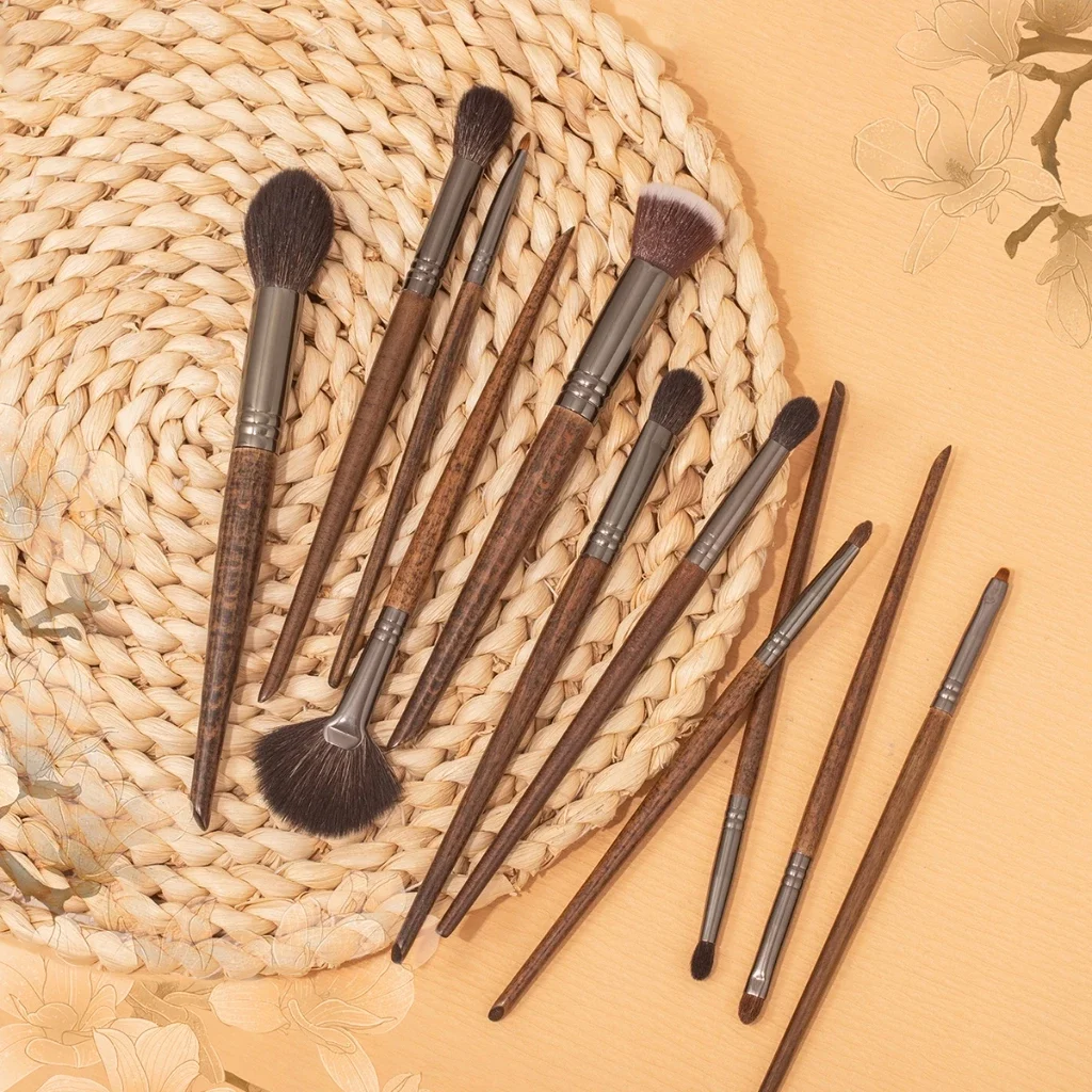 Juego de brochas de maquillaje OVW, brochas profesionales de pelo de cabra Natural, licuadora de ojos, corrector en polvo, sombra de ojos, resaltador