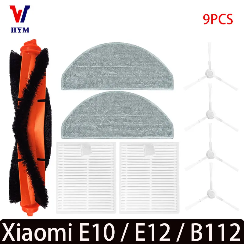 Para Xiaomi E12 E10 B112 robot aspirador cepillo principal Cepillo Lateral paño de mopa filtro HEPA repuestos