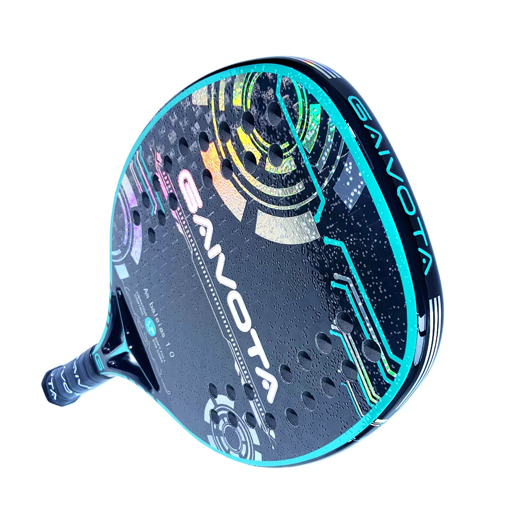 Raqueta de Tenis Playa GAIVOTA 12K Superficie Rugosa + Mochila