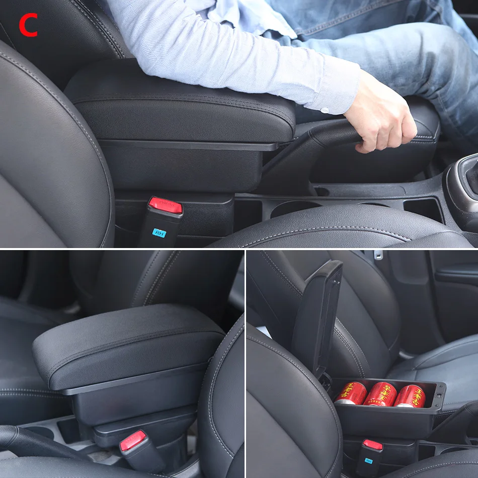 Para Suzuki Swift caja de reposabrazos para Suzuki Swift reposabrazos de coche accesorios de coche detalles interiores caja de almacenamiento piezas de reequipamiento 2005-2023