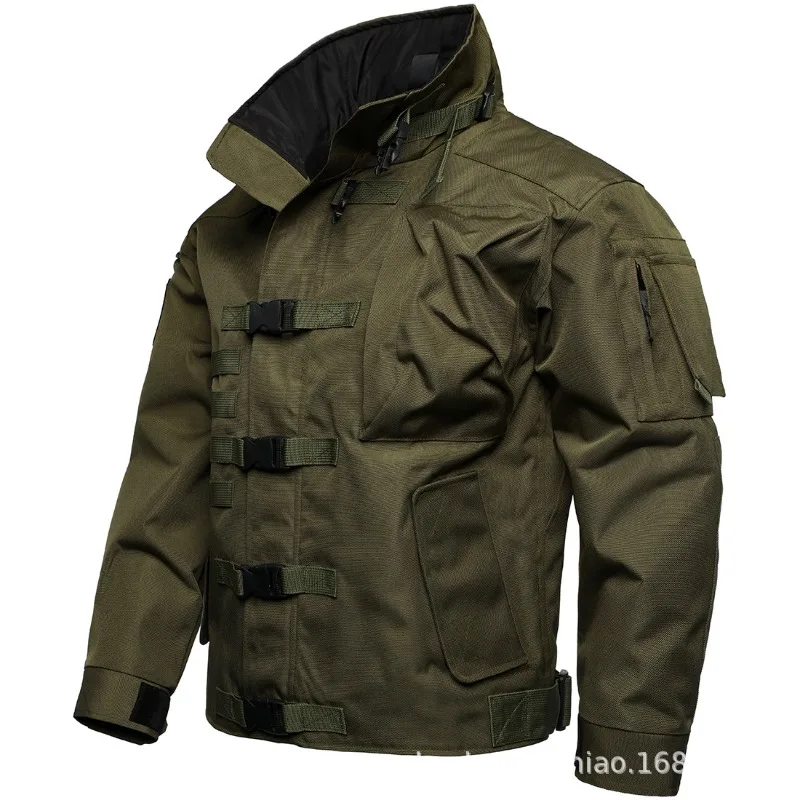 Nueva chaqueta impermeable de imitación para exteriores, chaqueta funcional, chaqueta resistente al desgaste para montañismo