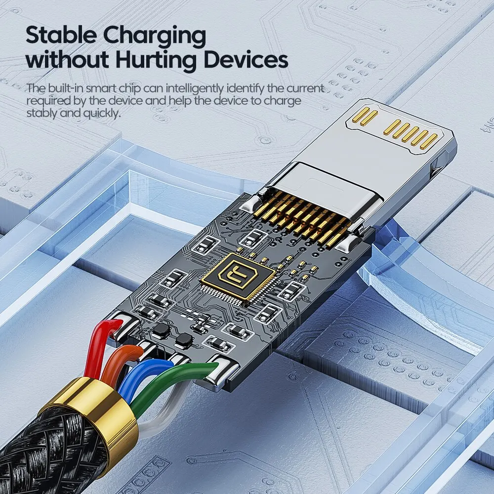Toocki PD 27W USB C a Cable iP para iPhone 14 13 12 11 Pro XS tipo C a Cable Lightning Cable de datos Cable de datos de teléfono de carga rápida