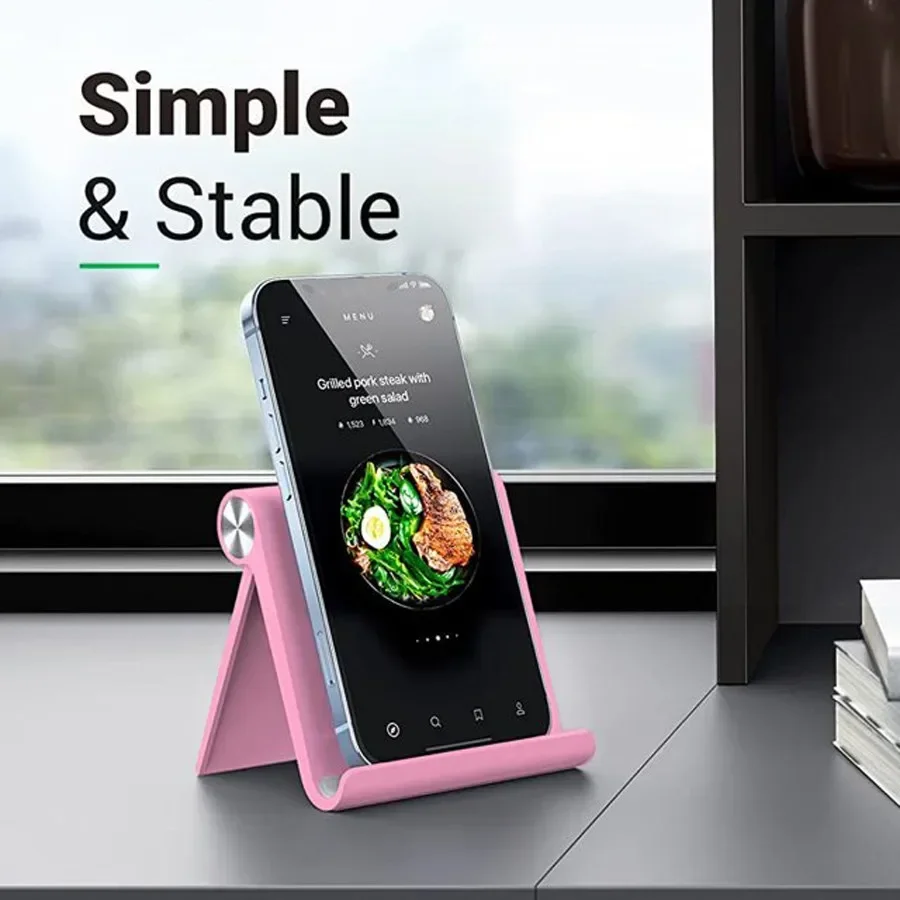 Soporte Ajustable y Plegable para Teléfono, Soporte Universal Portátil para Escritorio, Base Multiángulo para Smartphone
