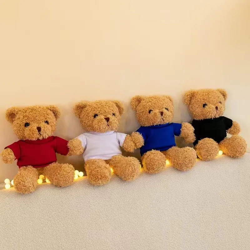 30 cm lindo usando suéter oso de peluche juguete de peluche adorable animal relleno con oso de peluche suave regalo perfecto para novia y niños